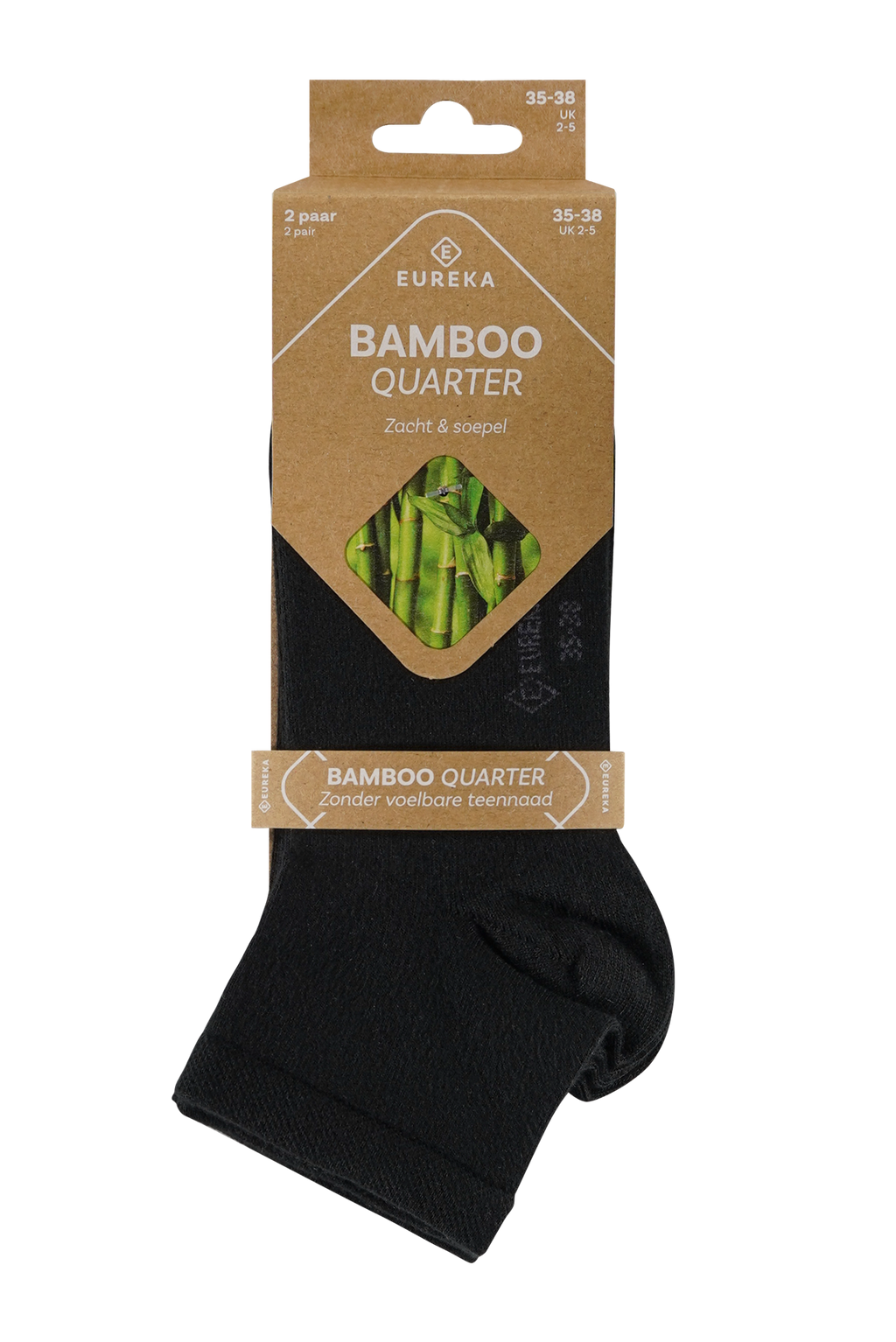 Bamboe Quarter Sokken - Meerdere Kleuren - 2 Paar