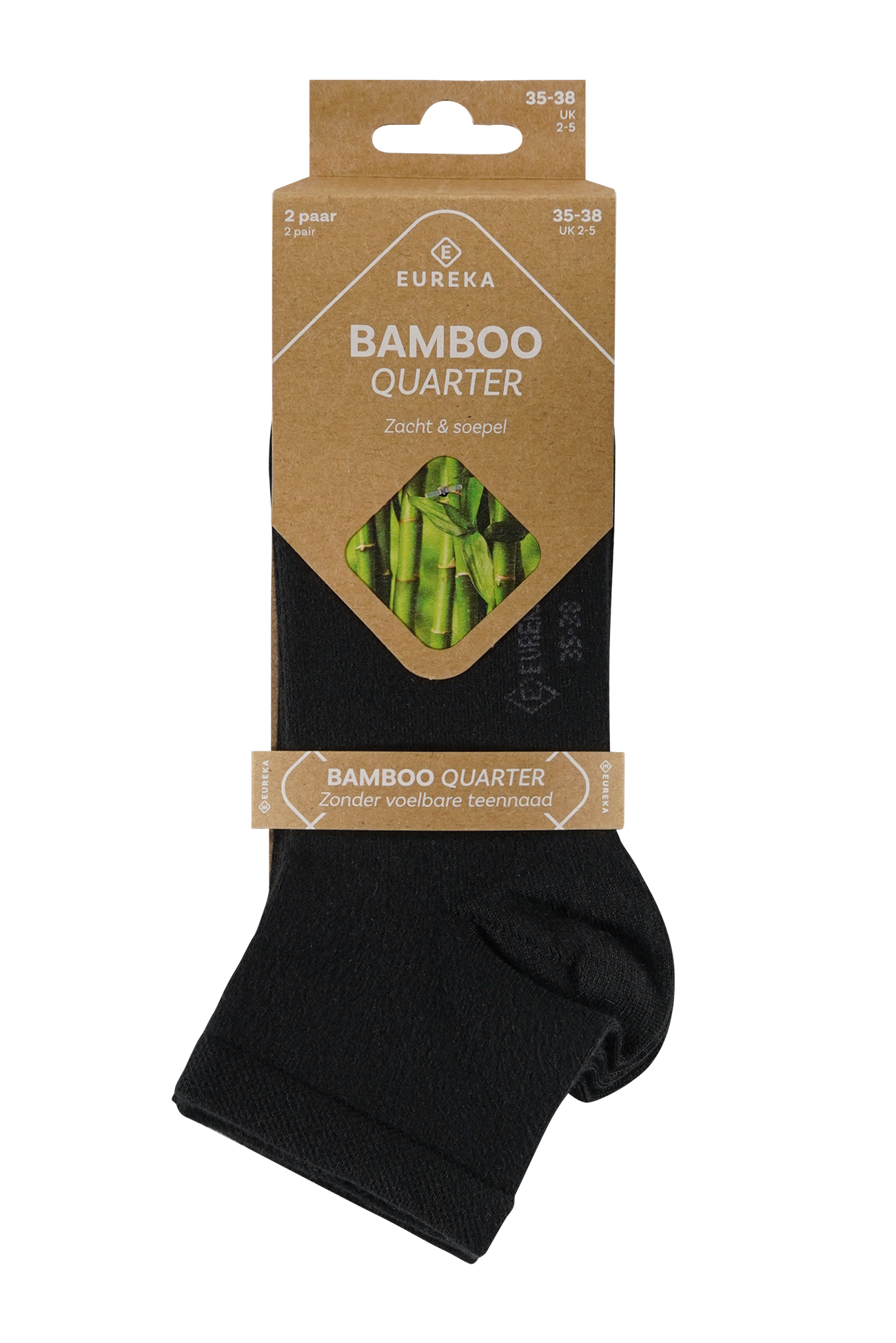 Bamboe Quarter Sokken - Meerdere Kleuren - 2 Paar