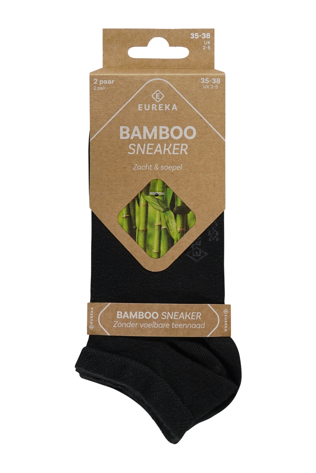 Bamboe Sneakersokken - Meerdere Kleuren - 2 Paar
