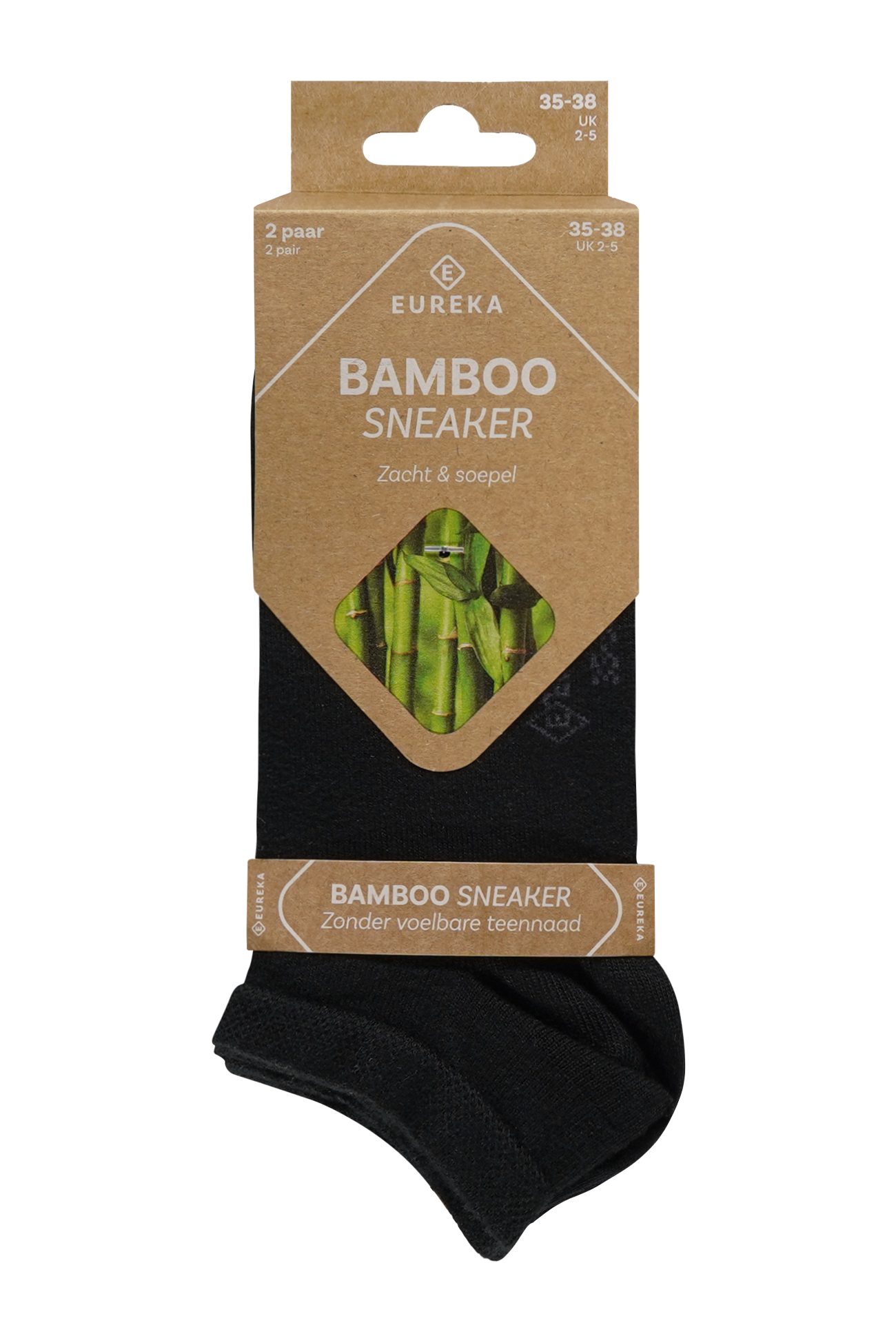 Bamboe Sneakersokken - Meerdere Kleuren - 2 Paar