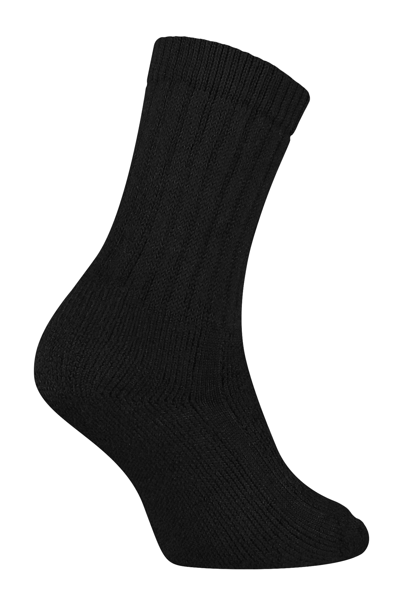Merino Wollen Sok Heavy - Zwart