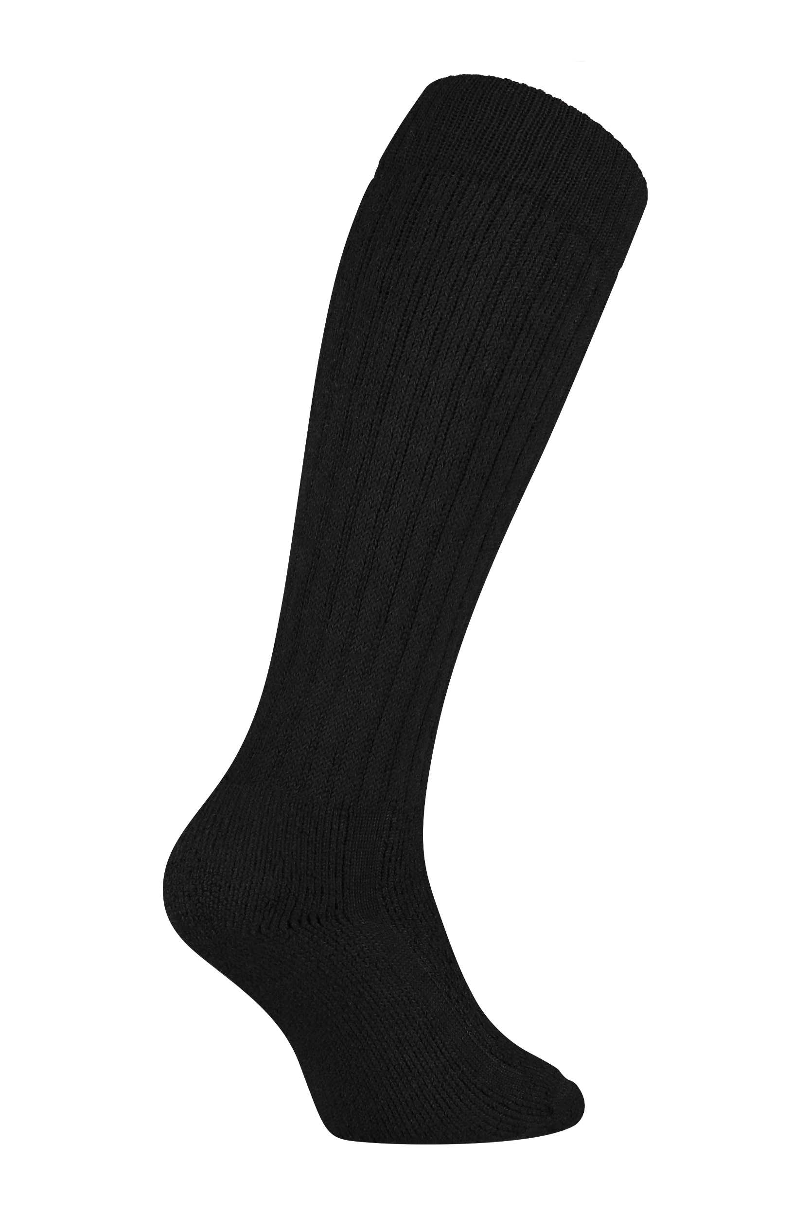 Merino Wollen Kniekous Heavy - Zwart