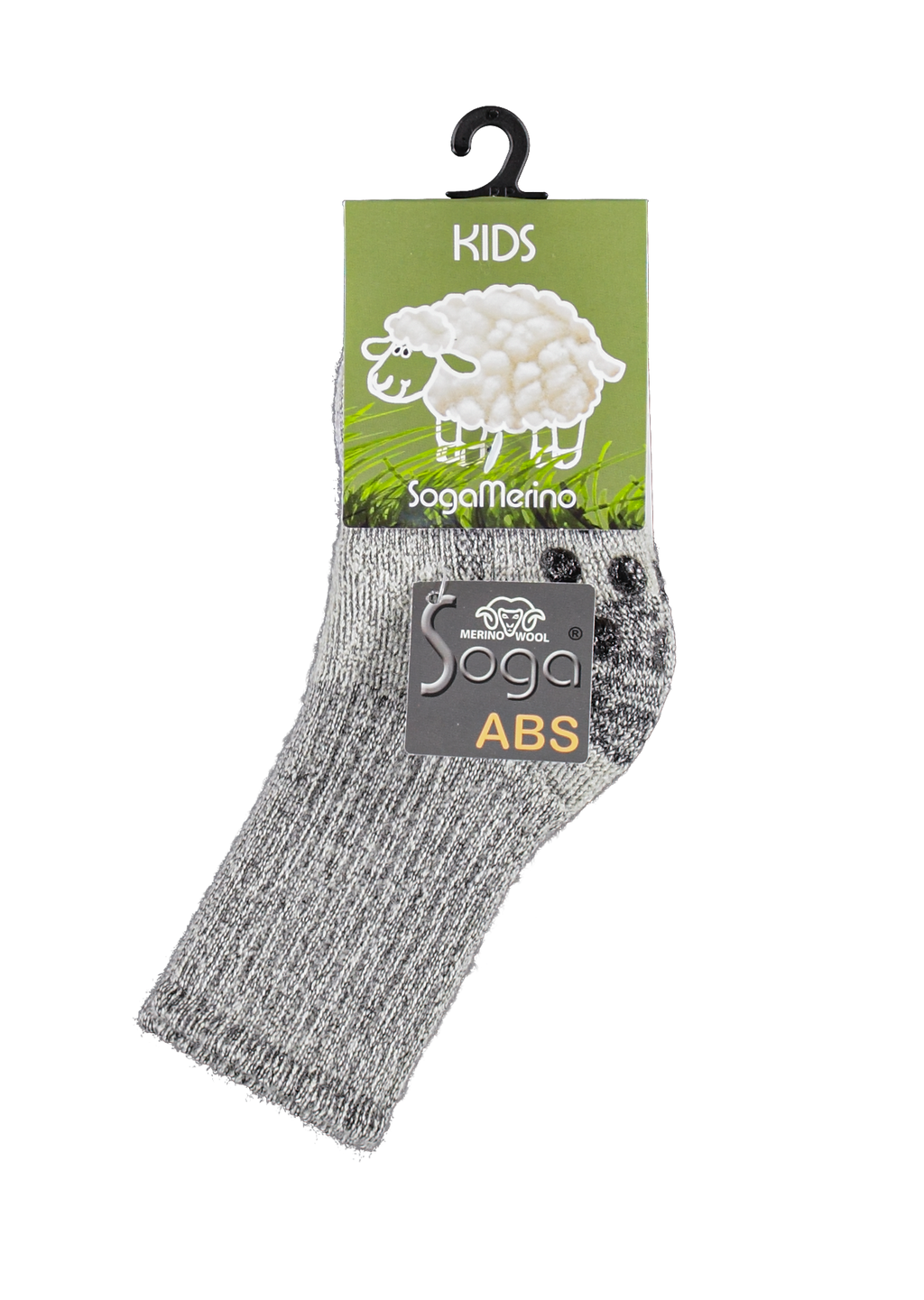 Merino wollen Kindersokken met Antislip