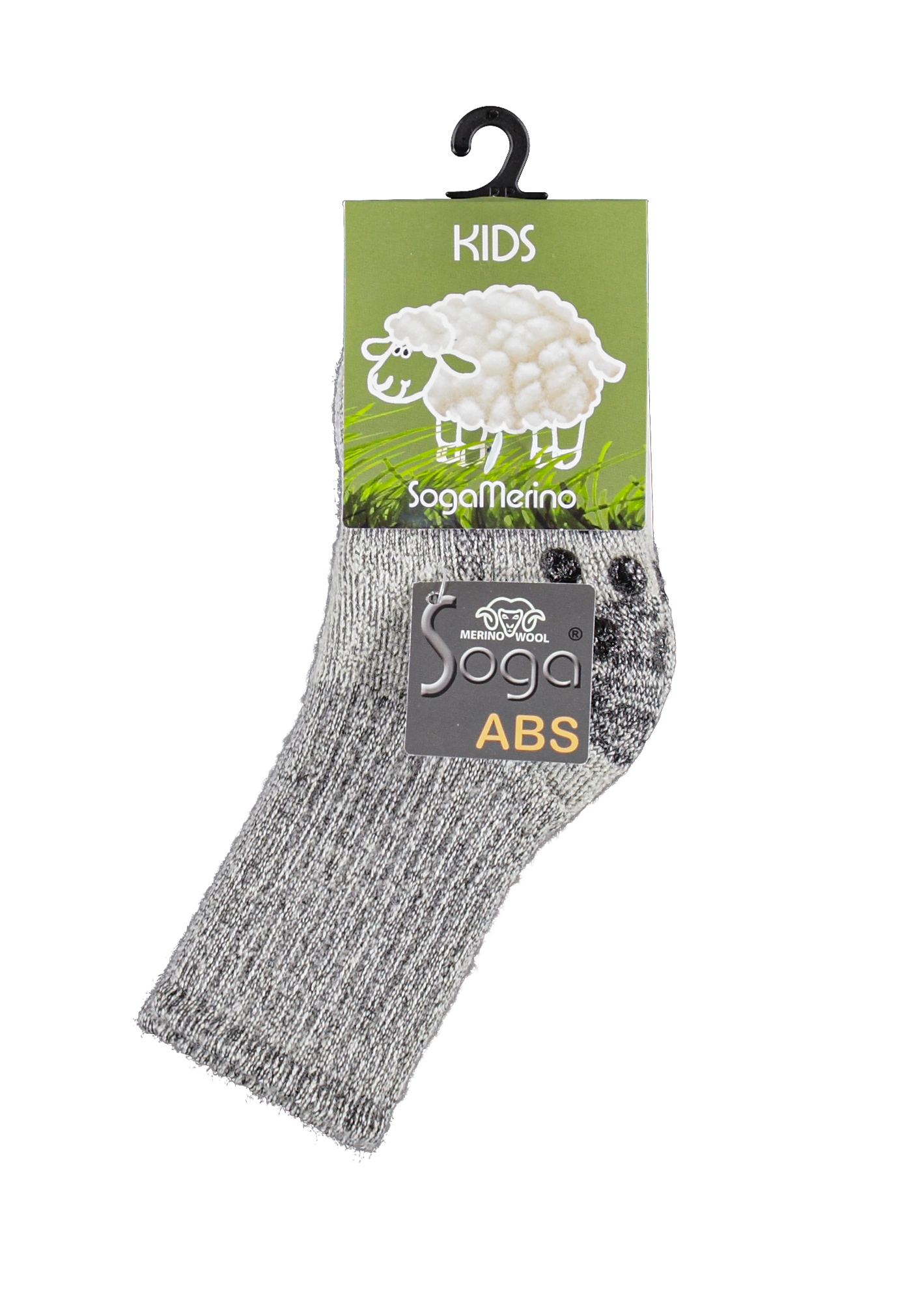 Merino wollen Kindersokken met Antislip
