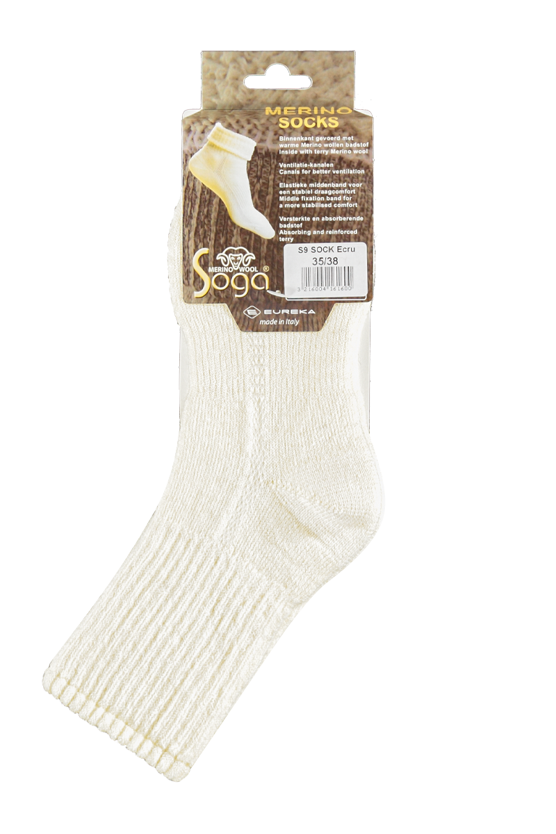 Merino wollen Sokken met Badstofzool - Meerdere Kleuren